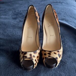 Christian Louboutin Cheetah Platform Pumps